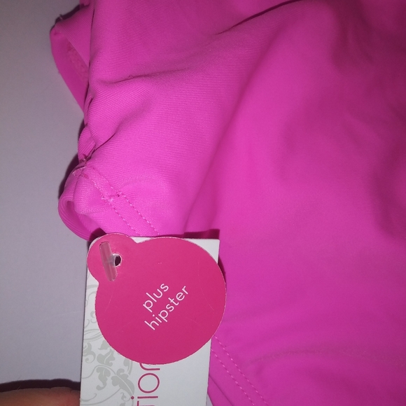 Nwt Hot Pink Plus Size Swim Bikini Bottoms 24/26 - Picture 3 of 3